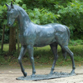 escultura de jardín moderna escultura de metal de bronce escultura de caballo grande